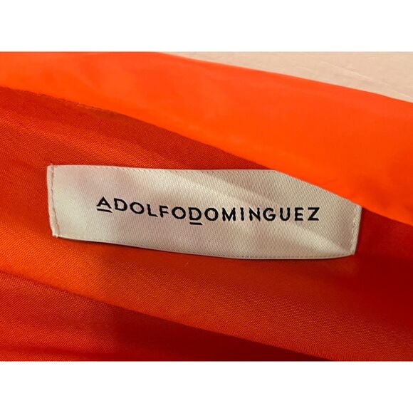 Adolfo Dominguez Orange 2022 Fall Parachute Midi Dress Women's Size 4 - Picture 4 of 15